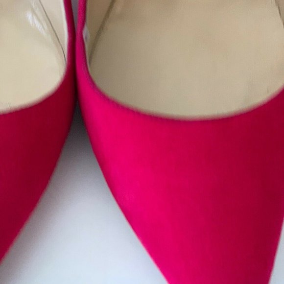 Manolo Blahnik - Hot Pink Heels (Suede Size 7.5) - Picture 3 of 14
